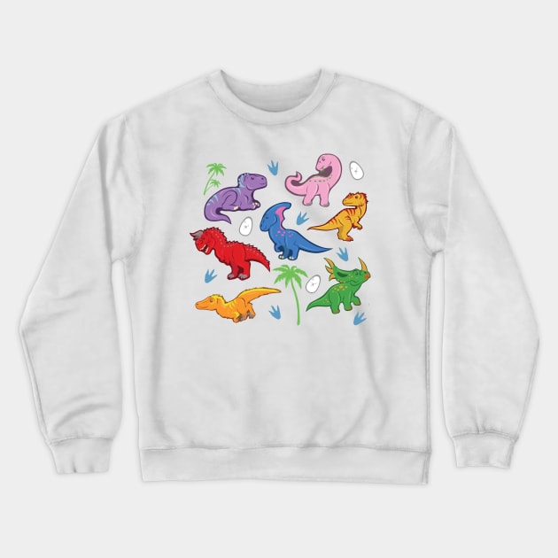 Little Dinosaurs Crewneck Sweatshirt by SakuraDragon